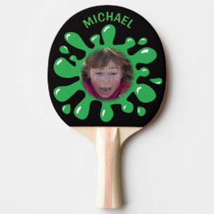 Lustiges Spritzersquish-Grüngoo-Name-Foto Tischtennis Schläger