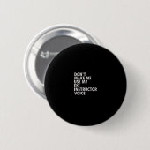 Lustiges Spruch-Ski-Lehrer-Skiing-T-Shirt  Button (Vorne & Hinten)