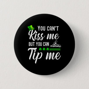 Lustiges St. Patricks Day Shirt Mage Therapeut Jun Button