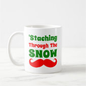 Lustiges Staching durch den Schnee Kaffeetasse (Links)