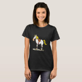 Lustiges stehendes Pferd T-Shirt (Vorne ganz)
