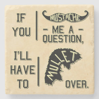 Lustiges Steinuntersetzer