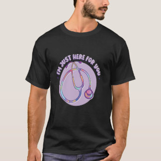 Lustiges Stethoskop Krankenschwester RN T-Shirt