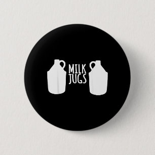 Lustiges Still-Shirt - Milchbehälter unterstützen Button