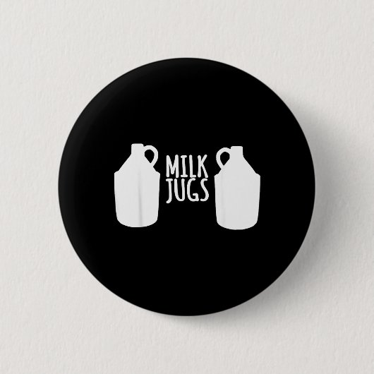 Lustiges Still-Shirt - Milchbehälter unterstützen Button (Vorderseite)