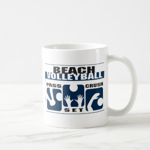 Lustiges Strand-Volleyball-Geschenk Kaffeetasse