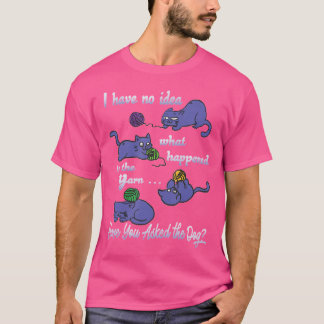 Lustiges Strick-Shirt Keine Ahnung, was mit dem  T-Shirt