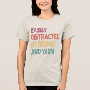Lustiges Strick-Shirt – Leicht abgelenkt durch Str Tri-Blend Shirt