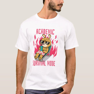 Lustiges Studentenshirt Akademischer Überlebensmod T-Shirt