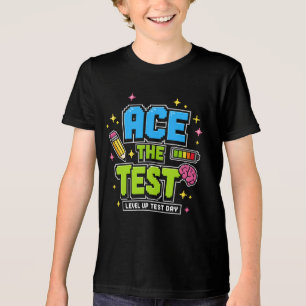 Lustiges Studententest-Hemd - Test bestehen, Level Tri-Blend Shirt