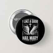 Lustiges Sturmjäger-Kostüm Jesus Glaube Button (Vorne & Hinten)