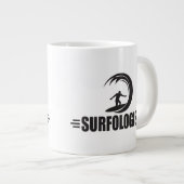 Lustiges Surfen Jumbo-Tasse (Vorderseite Rechts)
