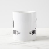 Lustiges Surfen Jumbo-Tasse (Vorderseite)