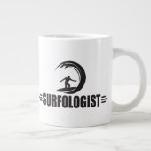 Lustiges Surfen Jumbo-Tasse (Rechts)