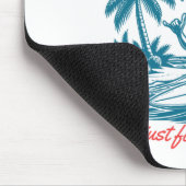 Lustiges Surfen Katze Selfie Mit Hai Meme  Mousepad (Ecke)