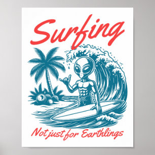 Lustiges Surfen Ufp Ufo Nicht Nur Für Erdlinge Bea Poster