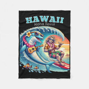 Lustiges Surfer-Shirt - Aloha-Geist Hawaii Fleecedecke