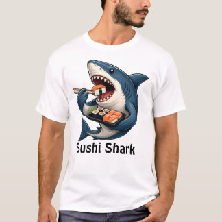 Lustiges Sushi-Hai-Shirt T-Shirt