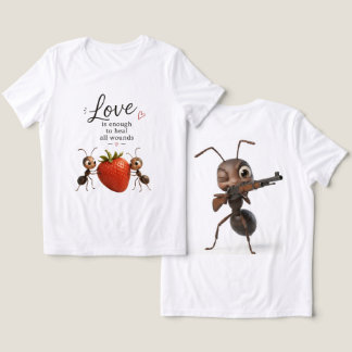Lustiges Süßes Ameisen Liebe Design T-Shirt – Insp Tri-Blend Shirt