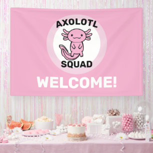 Lustiges süßes Axolotl-Team benutzerdefiniert edit Banner