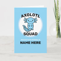 Lustiges süßes Axolotl-Team benutzerdefiniert edit