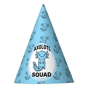 Lustiges süßes Axolotl-Team benutzerdefiniert edit Partyhütchen