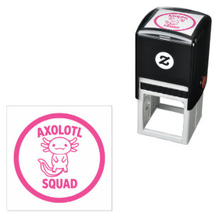 Lustiges süßes Axolotl-Team benutzerdefiniert edit Permastempel