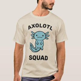 Lustiges süßes Axolotl-Team benutzerdefiniert edit T-Shirt