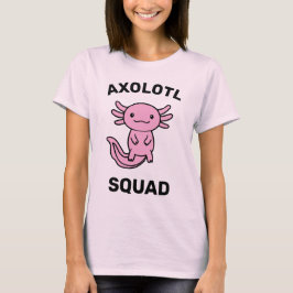 Lustiges süßes Axolotl-Team benutzerdefiniert edit T-Shirt