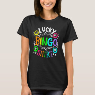 Lustiges Süßes Bingo Spieler Casino Frauen Männer  T-Shirt
