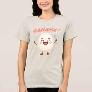 Lustiges süßes Ei Cartoon Bella+Canvas Tri-Blend T Shirt