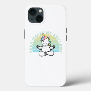 Lustiges süßes Einhorn beim Yoga. Lustige Yoga-Pos Case-Mate iPhone Hülle
