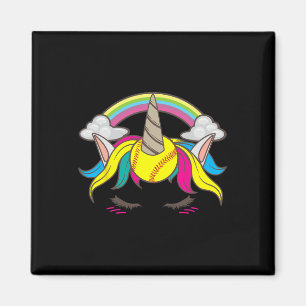 Lustiges süßes Einhorn-Gesicht Softll-Liebhaber fü Magnet