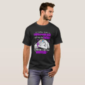 Lustiges Süßes Faultier Einhorn Ich leide an Fibro T-Shirt (Vorne ganz)