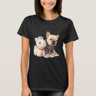 Lustiges süßes Französisches Bulldoggen-Pferd Fran T-Shirt