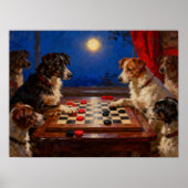 Lustiges süßes Hundeposter, das Dame spielt, als G Poster (Vorne)