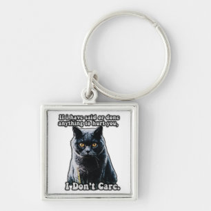 Lustiges süßes Katzen-Meme für Katzenliebhaber und Schlüsselanhänger