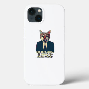 Lustiges süßes Katzen-Meme für Katzenmenschen und iPhone 13 Hülle