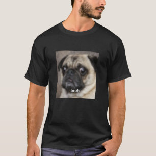 Lustiges süßes Mops-Hundegesicht verschwommenes Me T-Shirt