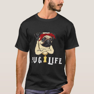 Lustiges süßes Pug-Leben T-Shirt