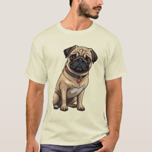 Lustiges süßes Pug-Welpen-Hund-Design für Pug-Lieb T-Shirt