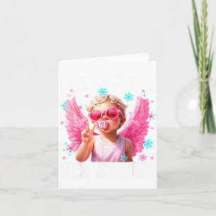 Lustiges Süßes Wiederkäuer sagt sechs sieben Valen Karte