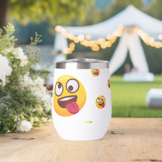 "Lustiges süßes Zungen-Emoji-Design"