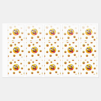 "Lustiges süßes Zungen-Emoji-Design" Etiketten