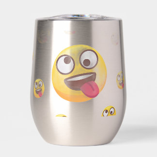 "Lustiges süßes Zungen-raus-Emoji-Design"
