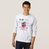 Lustiges Sweatshirt, Buckel-Tageskamel (Ganztext) Sweatshirt (Vorne ganz)