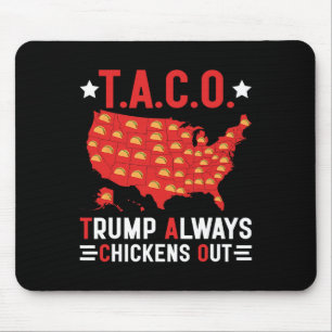 Lustiges T.a.c.o Trump kneift immer Taco Usa M Mousepad