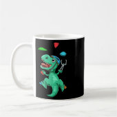 Lustiges T-Rex Boulder- und Klettergeschenk Kaffeetasse (Links)