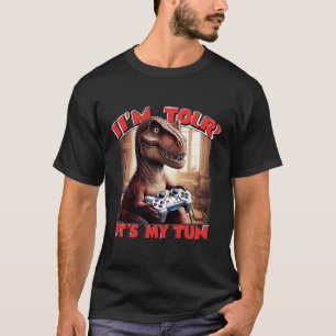 Lustiges T-Rex-Gamer-Zitat-Design T-Shirt