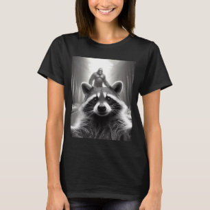 Lustiges T-Shirt Ed Waschbär Selfie Bigfoot Gesche